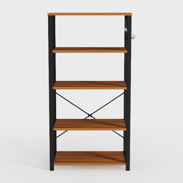 IRONCK Bookshelf 6-Tier Ladder Shelf 110lbs