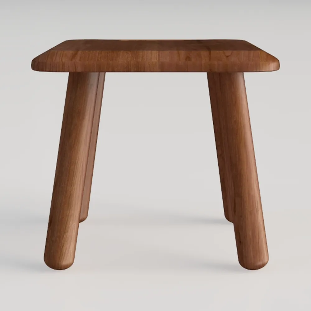 1pc All Solid Wood Shoe Changing Stool