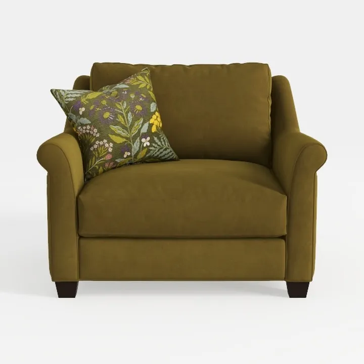 Faux Leather Oversized Accent Chair with Storage