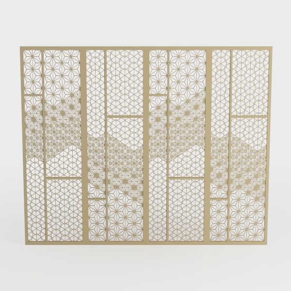 MyGift 6 Panel Large Bamboo Room Divider with Dual