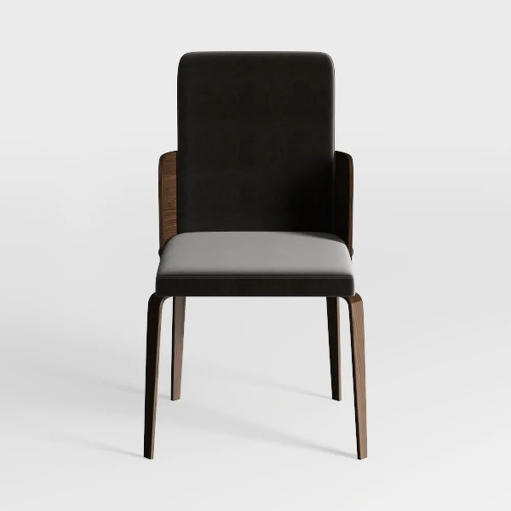 Ergonomic Solid Wood Chair Home Living Room Chair 