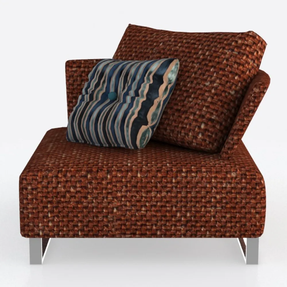 Accent Armless Chair Lazy Floor Seating, Single Ch