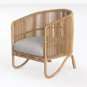 Baxton Studio Murai Modern Bohemian Natural Brown Left 45 Degree View