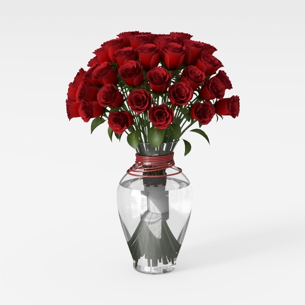 vase-Crimson Elegance