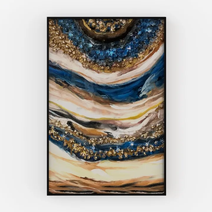 YHSKY ARTS Coastal Canvas Wall Art Hand Painted