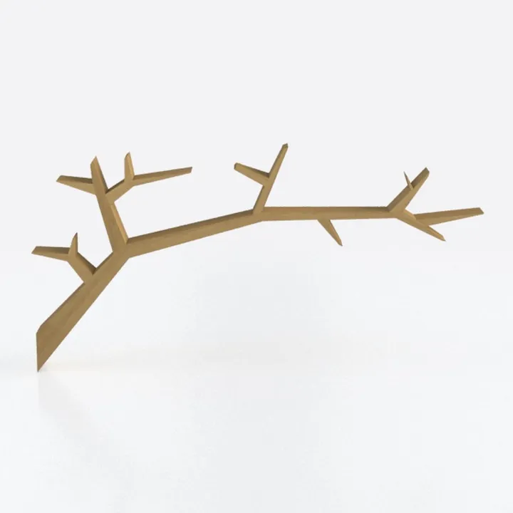 Tree Branch Shelf - 18 x 48 x 7 Inch Solid Pine