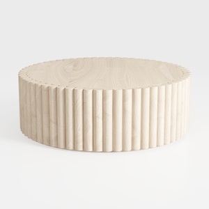 Drum Oval Coffee Table Mid Century Modern Coffee