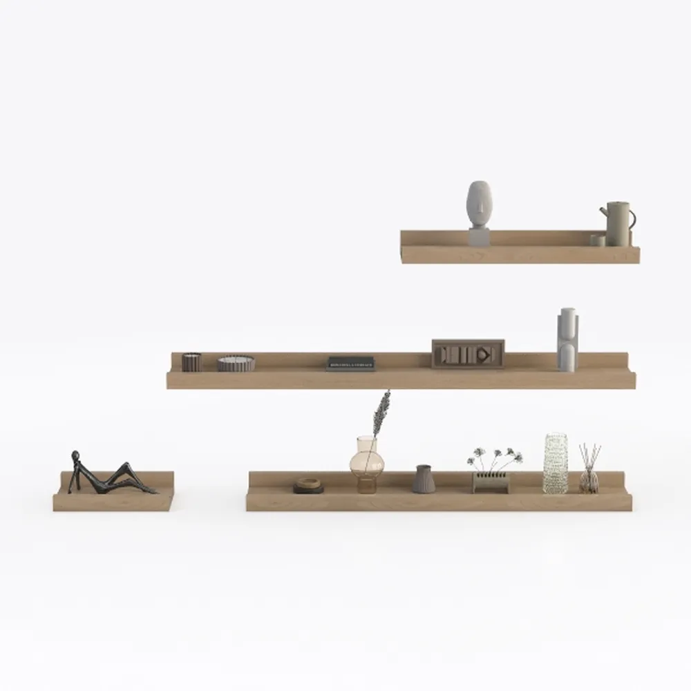 AMADA HOMEFURNISHING Wall Shelves Set of 6