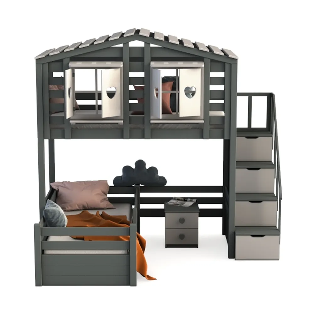 Acme Furniture Darlene Farmhouse Wood Twin Over Tw