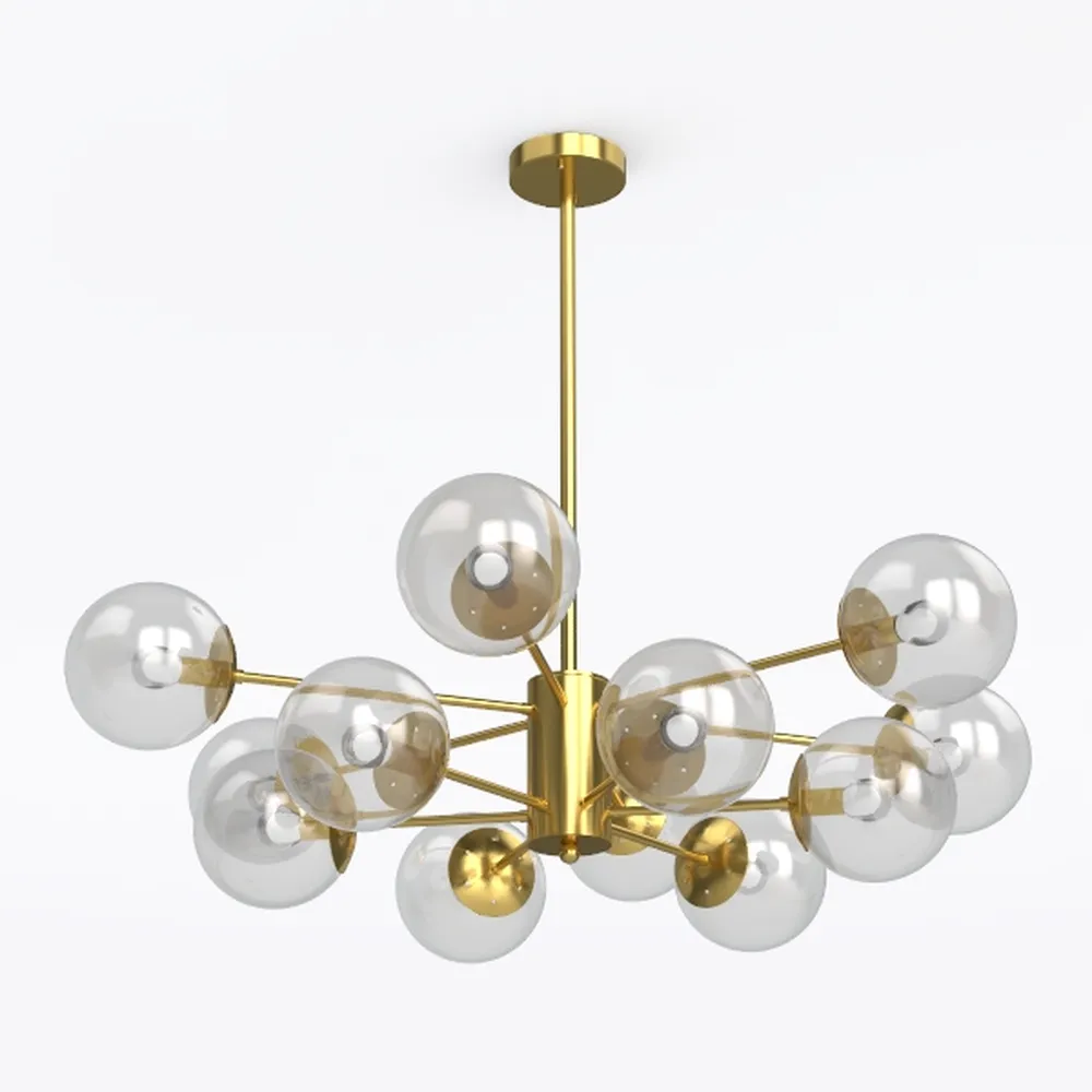 KCO Lighting 7-Lights Mid Century Modern Flush