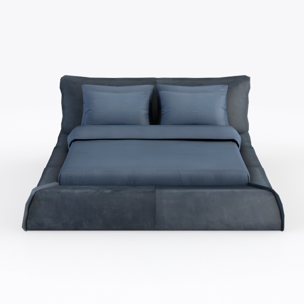 Pemberly Row Queen Velvet Tufted Upholstered Stora