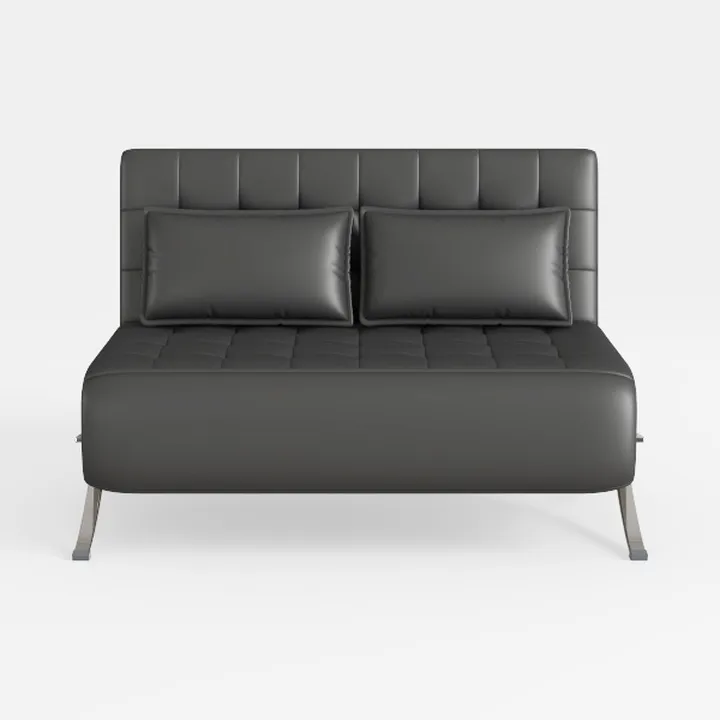 vidaXL Middle Sofa Grey Solid Pine Wood Medium