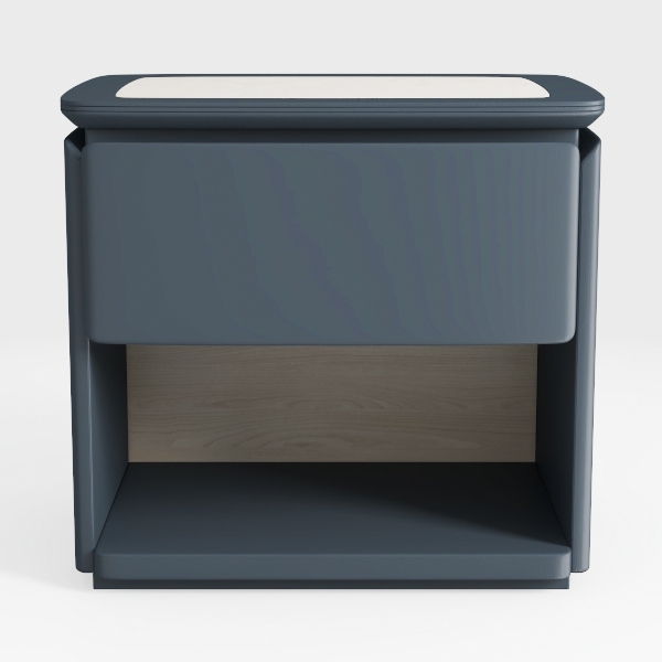 Benjara Transitional 1 Drawer Wooden Nightstand