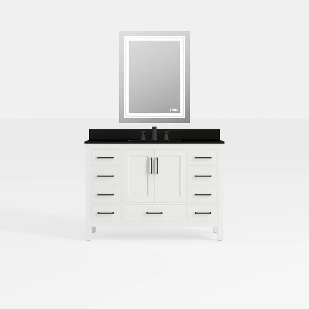 Elan 42" Single Bathroom Vanity with Toe Kick - White