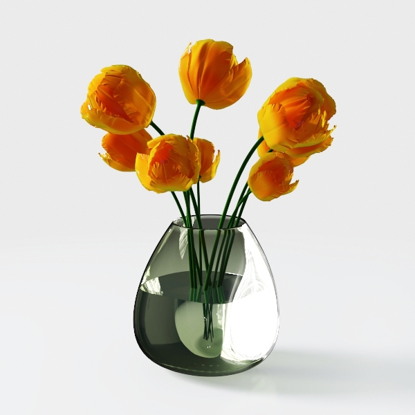 Artificial Magnolia Flower Branch - Realistic Fake