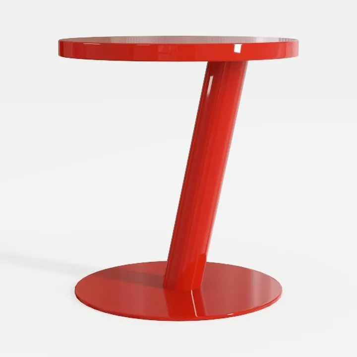 Modern C-Shaped Round Side Table for Living Room