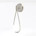 Modern Minimalist Brass Glass Wall Lamp 3D Model Left 45 Degree View