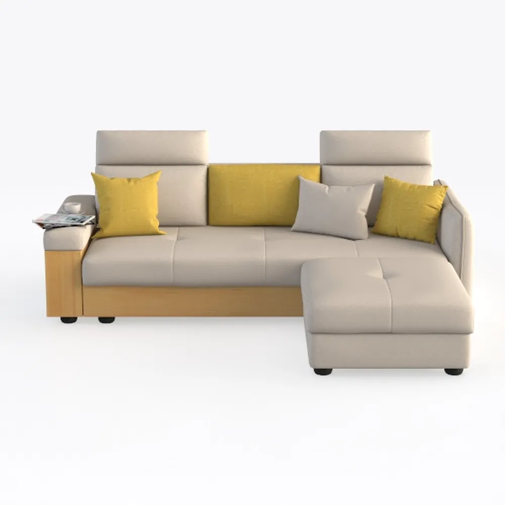 3 in 1 Compact Sofa Couch Corner Sofa Bed with