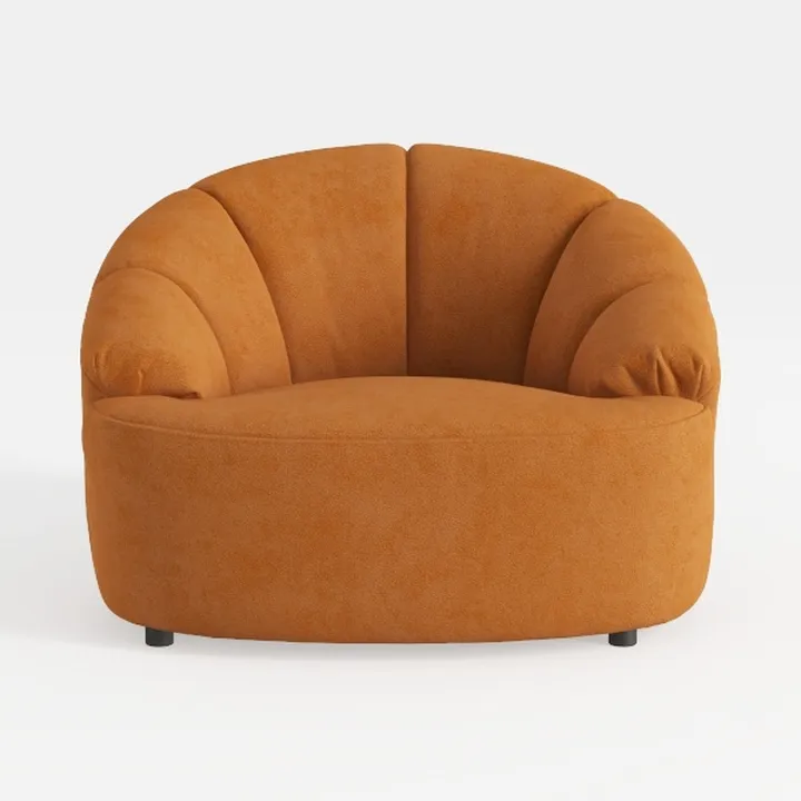 Swivel Barrel Accent Chair, 360° Small Round Sofa