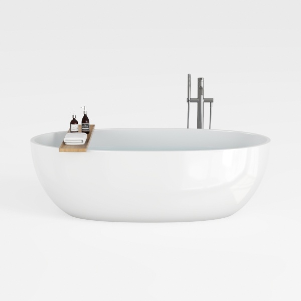 Vanity Art 68&quot; x 32&quot; Acrylic Freestanding Bathtub 