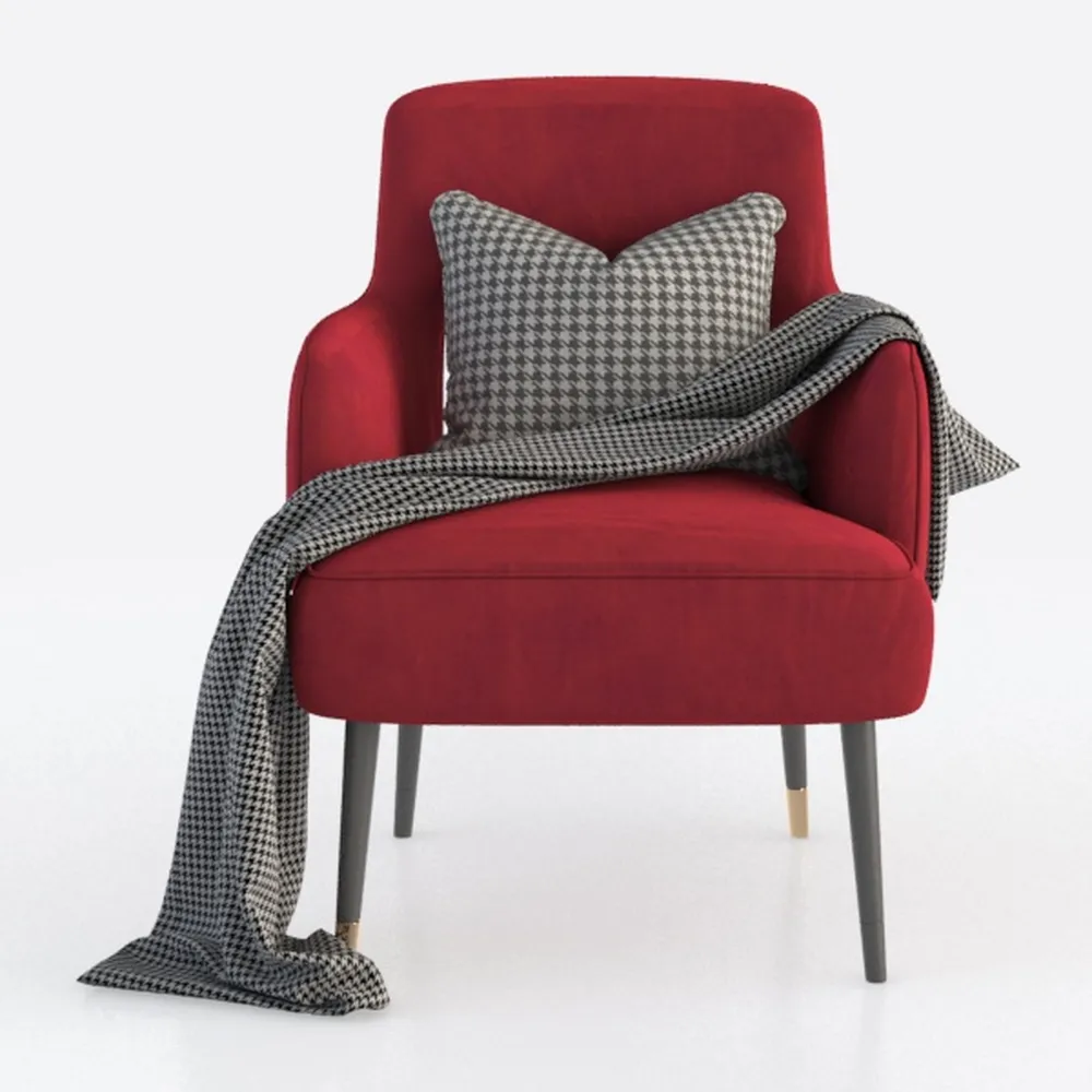 Moderna poltrona reclinabile in tessuto con tasca, comoda poltrona pigra per soggiorno, relax con schienale reclinabile con struttura in acciaio e seduta imbottita in colore rosso