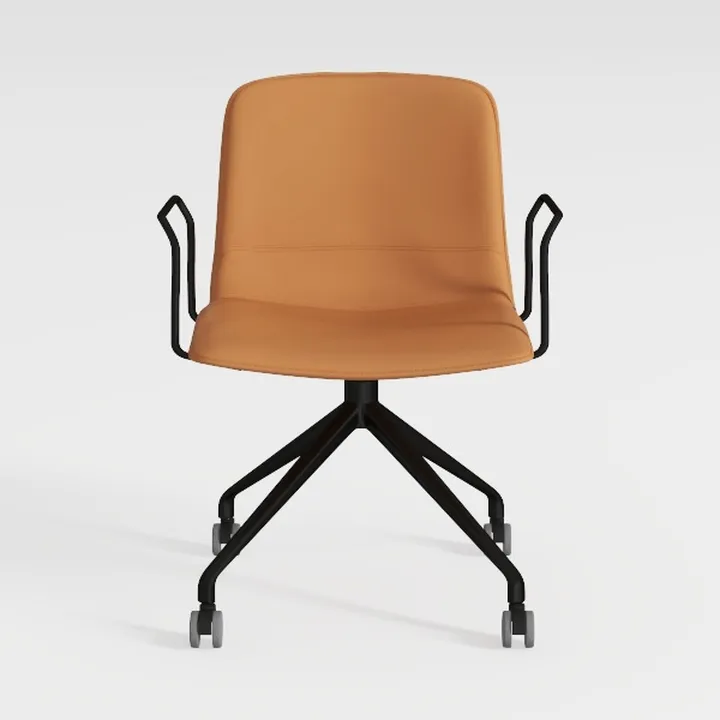 Ergonomic Computer Armchair, Leather Swivel Home D