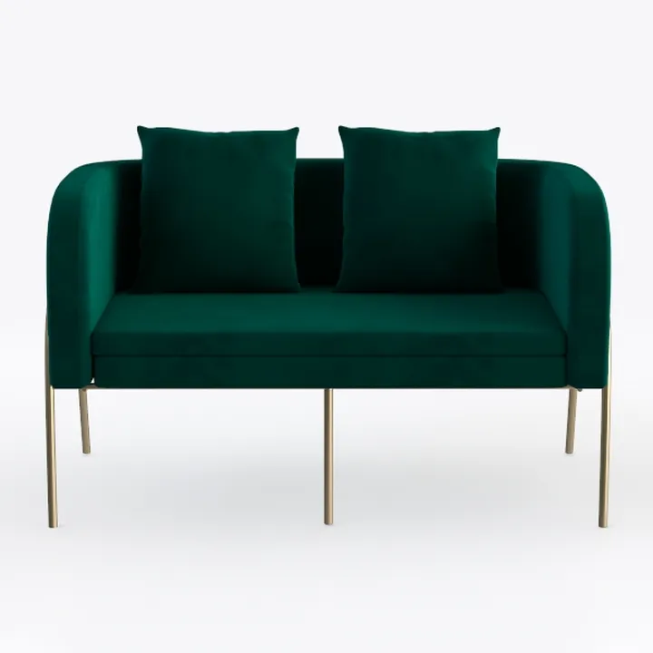 Kent Modern Sofa, European Style Velvet Living