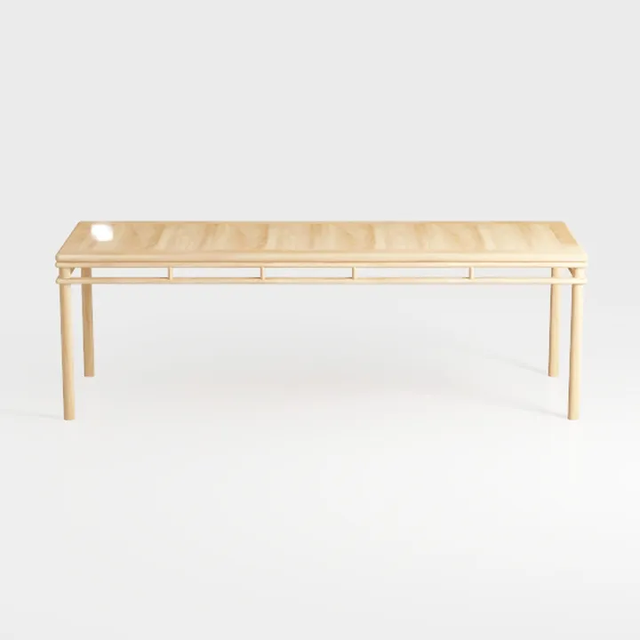 Hanna 72 in. Rectangle Wheat Bamboo Seats 4-Dining