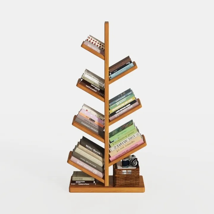 Yoobure Tree Bookshelf - 6 Shelf Retro Floor