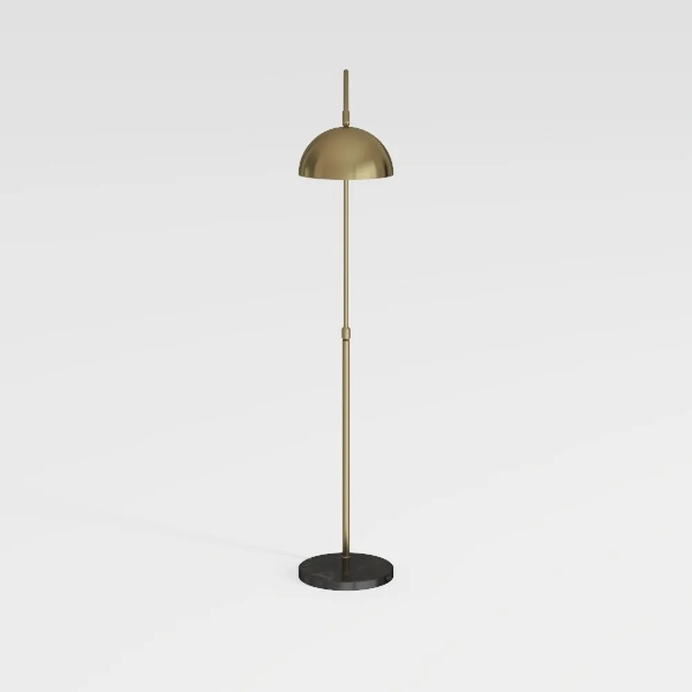 GLOBE Electric 12915 60" Floor Lamp, Satin Gold