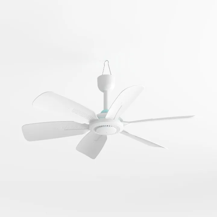 42 Inch White Ceiling Fan with Light Flush