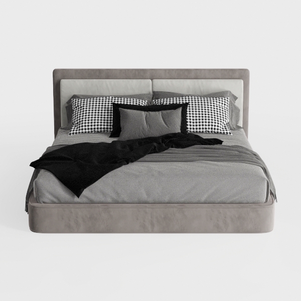 Acme Valda Upholstered Fabric Queen Platform Bed i