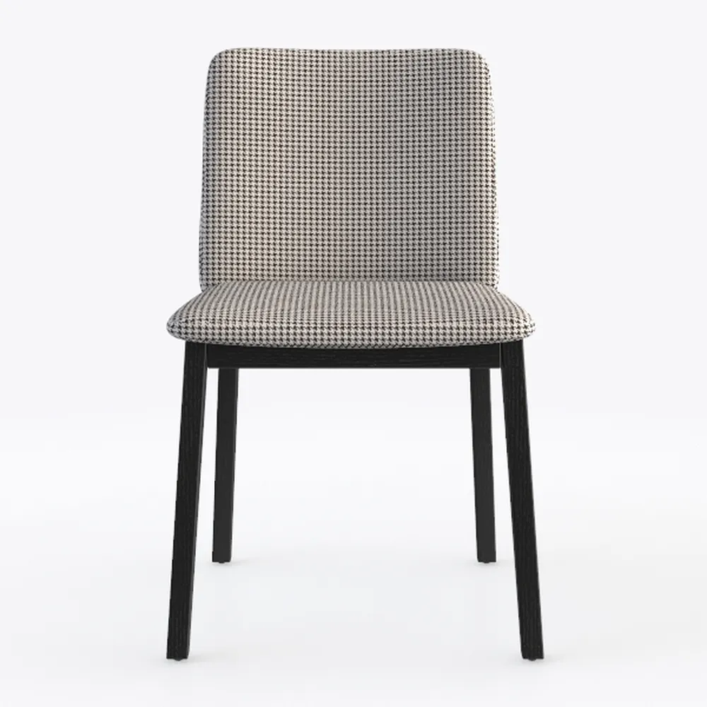 LUCKYERMORE Modern Vinyl Leather Dining Chair Set