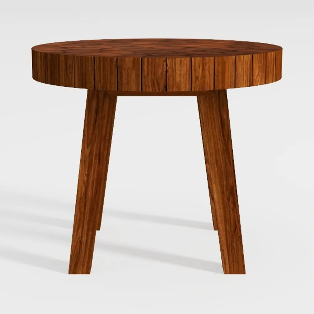 VINGLI Solid Wood Outdoor Side Table, Weather