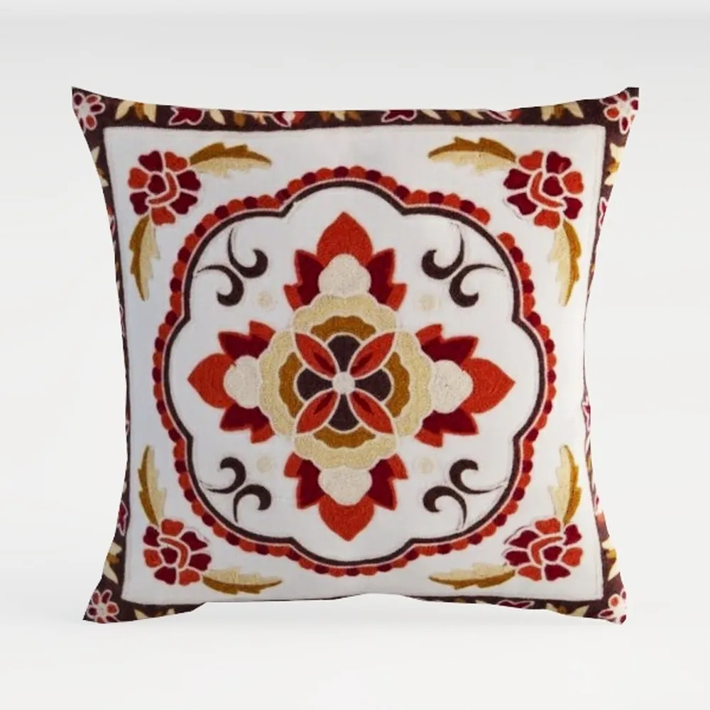 DFXSZ Wine Red Pink Flower Pillow Covers 18x18