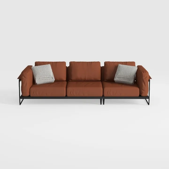 Foldable Three Person Fabric Sofa Bed, high Reboun
