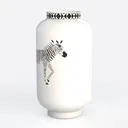 APSOONSELL Rustic Shabby Chic Vase Small Metal Left 45 Degree View