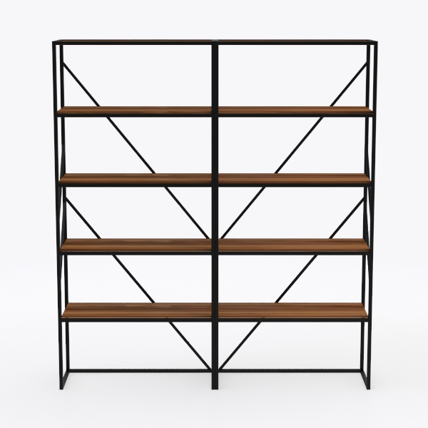 5-Tier Large Reversible Corner Tree Bookshelf