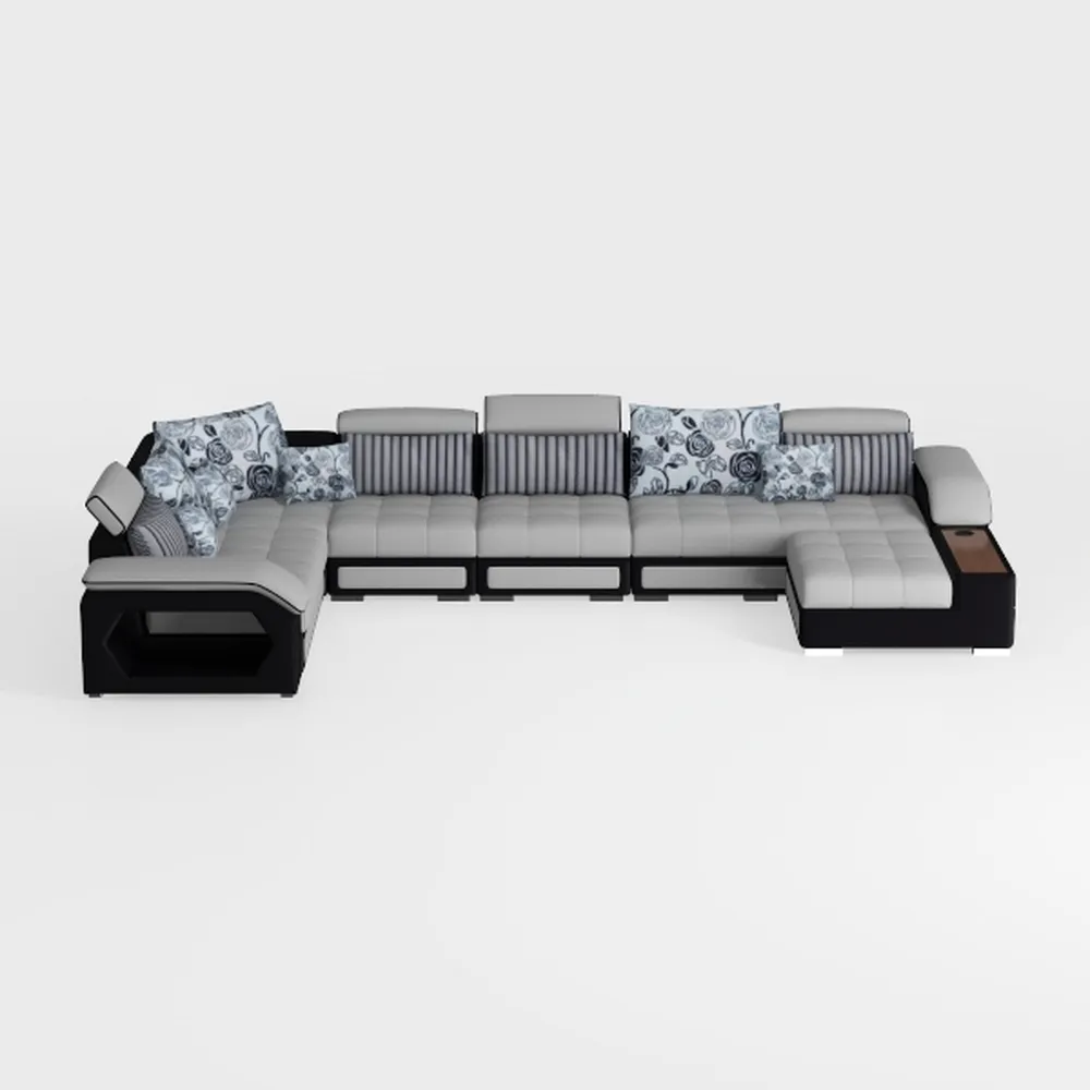 SFSUI Italian Minimalist Living Room Corner Straig