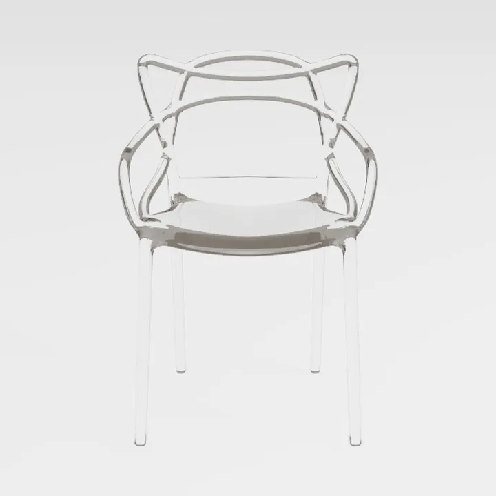 Minimalist Clear Acrylic Armchair 3D Model
