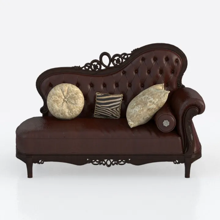 Benjara Sena Loveseat, Faux Leather, Rolled Arms, 