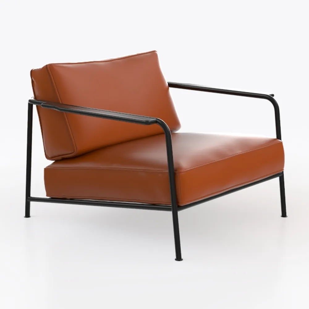 Lexicon Savry 73" W Fabric Wood Arm Sofa, Orange