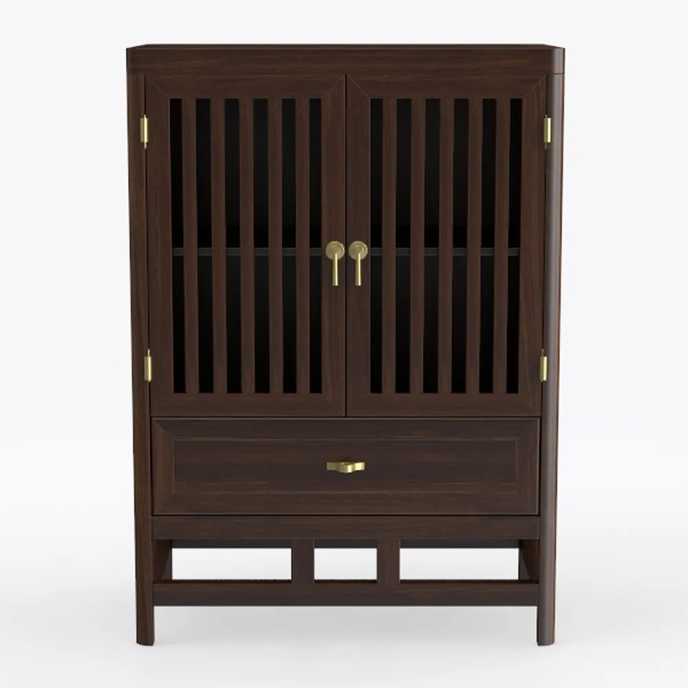 Shoe Cabinet, Shoe Storage Cabinet with Louvered