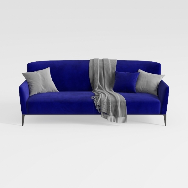 57&quot; Loveseat Sofa Couch, 2 Seater Modern Small Sle