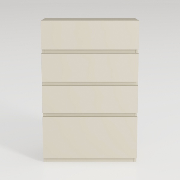 furtble 4 Drawer Dresser for Bedroom, White Small