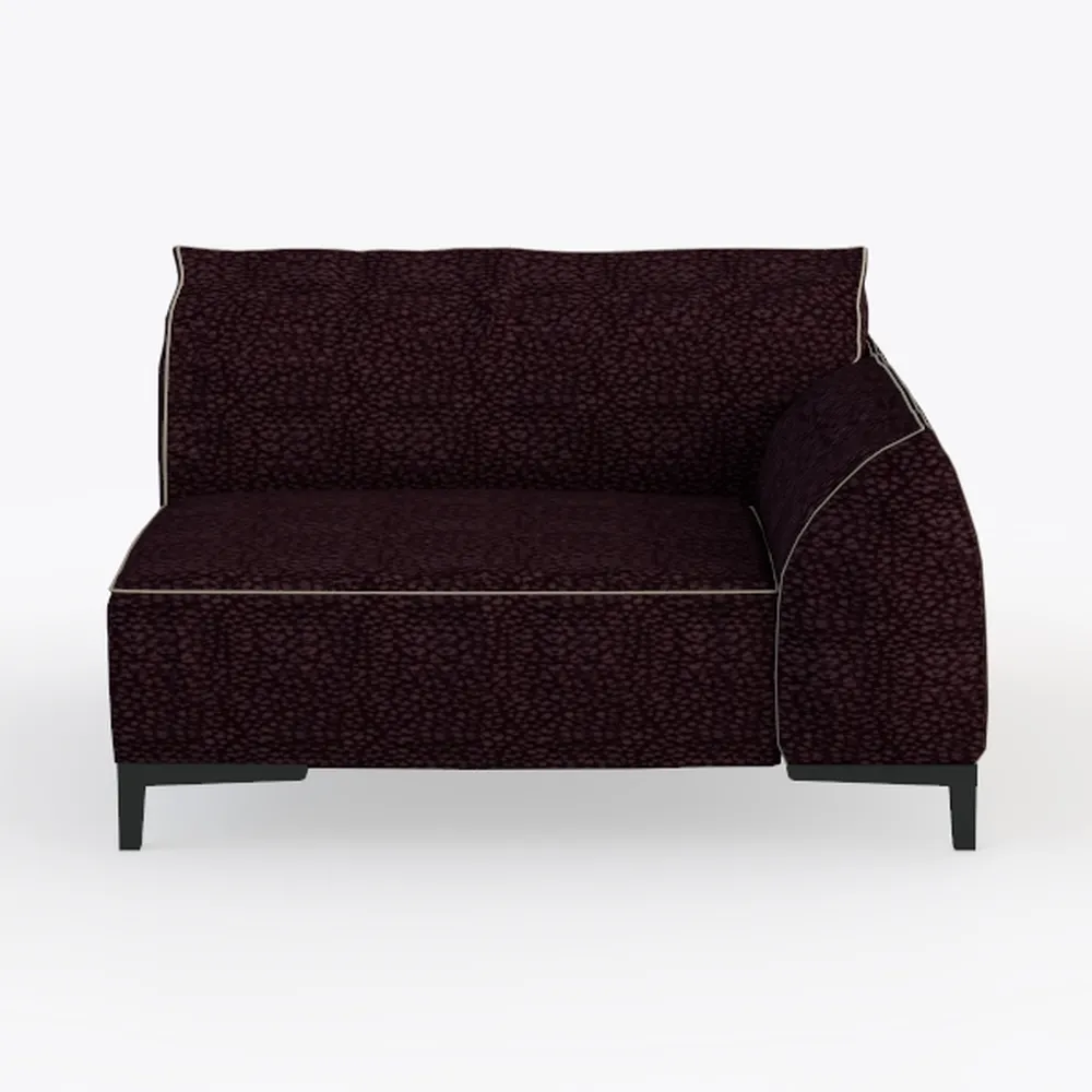 Luxury Collection 107.9 in. Square Arm 2-Piece Che