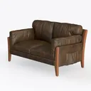 ovios 83" L-Shape Sofa Couch with Chaise, Suede Left 45 Degree View