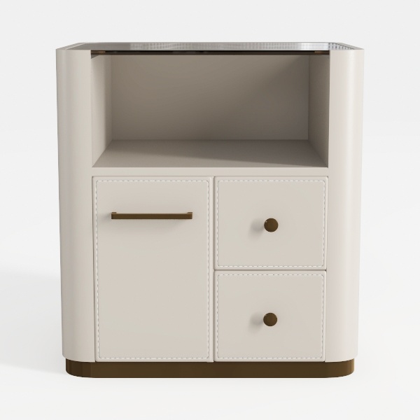 Vabches Corner Storage Cabinet, Farmhouse Small