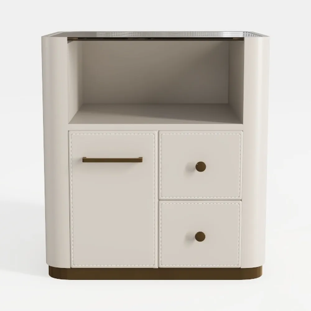 Vabches Corner Storage Cabinet, Farmhouse Small