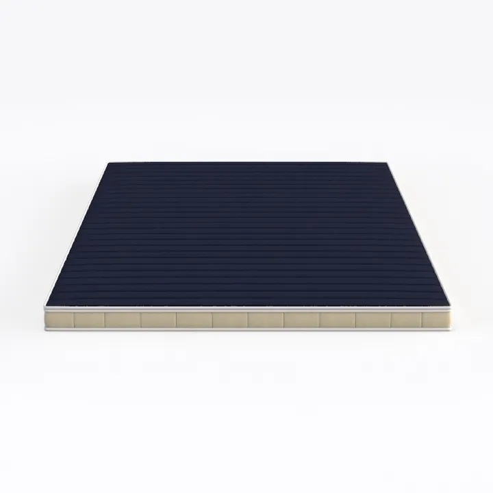 mollis homelike interiors Piatto Imbottito Rettangolare 60 x 30 cm, Schiuma, Blu Mare